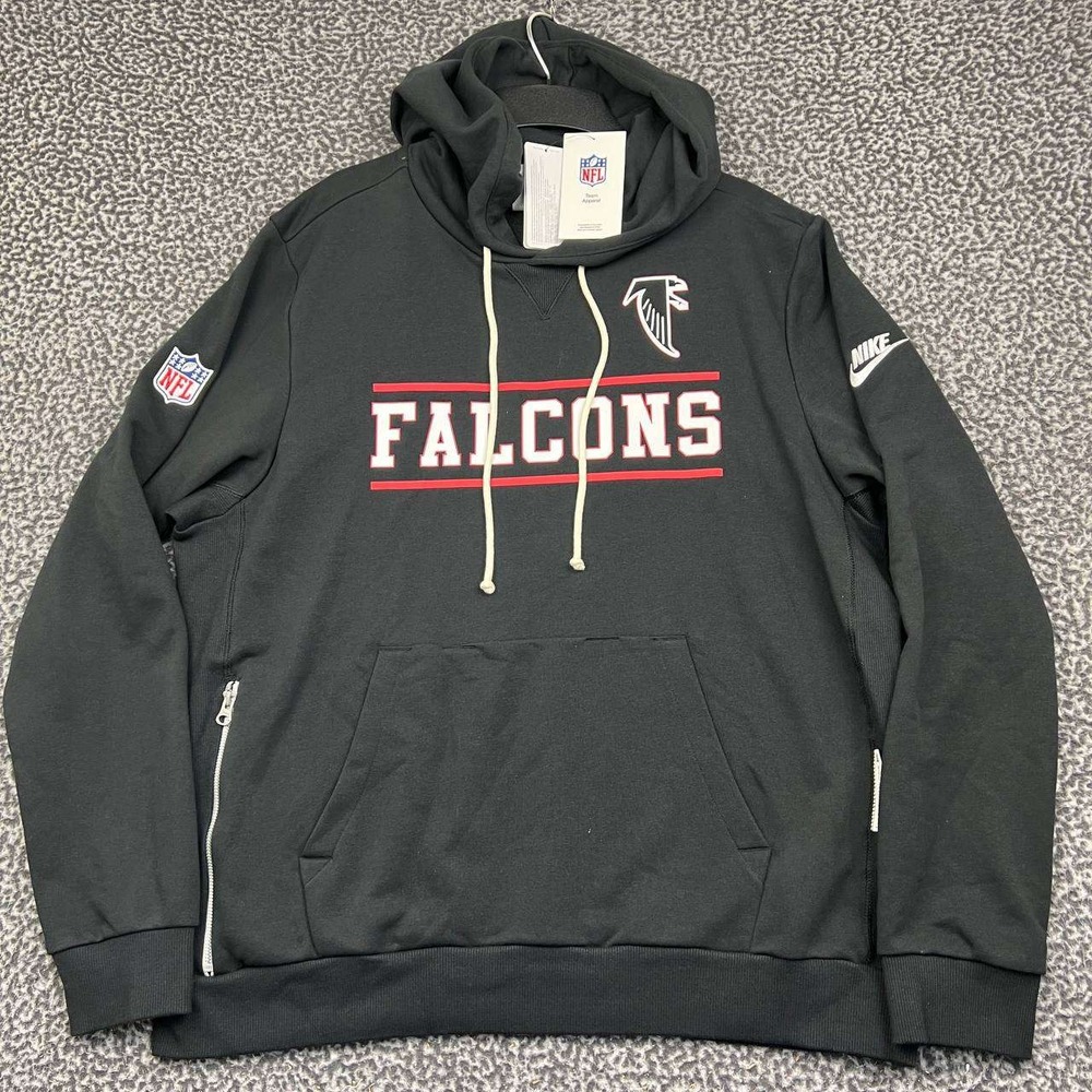 Nike Atlanta Falcons NFL Dri-FIT Hoodie Men Large Black Pullover New L